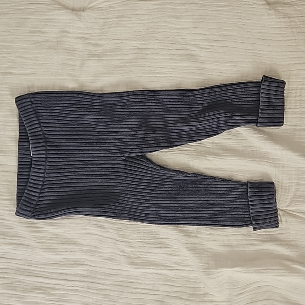 Hanna Andersson grey sweater leggings (18-24mo)